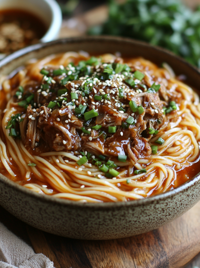 Slow Cooker Dan Dan Noodles