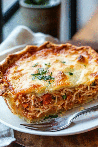 Spaghetti Pie Recipe