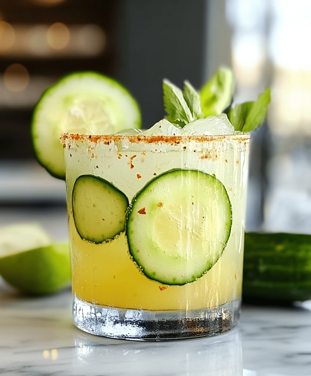 Spicy Cucumber Margarita (Skinny Style)
