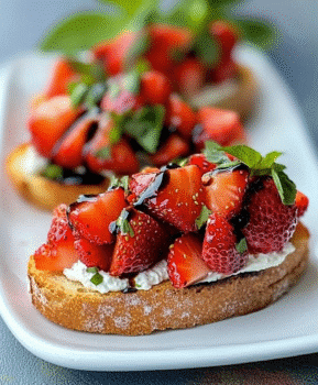 Strawberry Balsamic Bruschetta