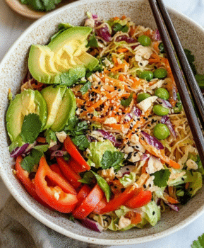 Thai-Inspired Cold Noodle Salad (Low Carb Option Available)