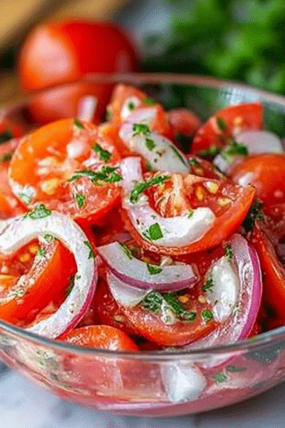 Tomato Garlic Salad