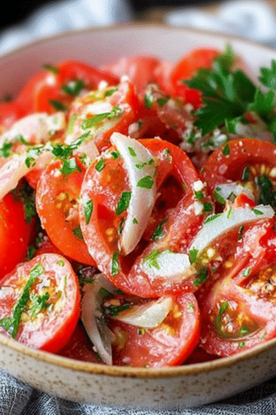 Tomato Garlic Salad