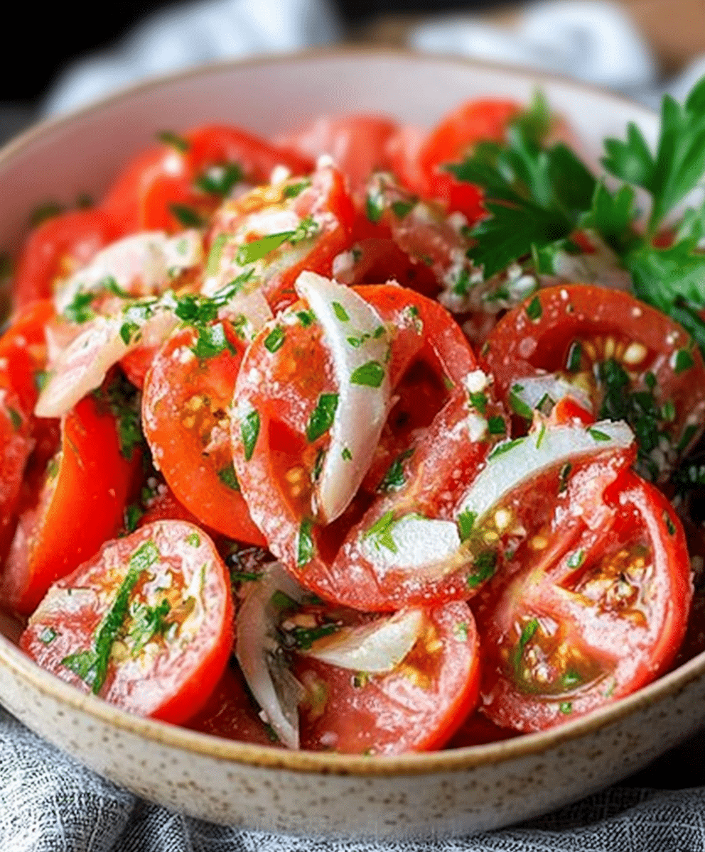 Tomato Garlic Salad