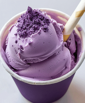 Ube Coconut Soft Serve