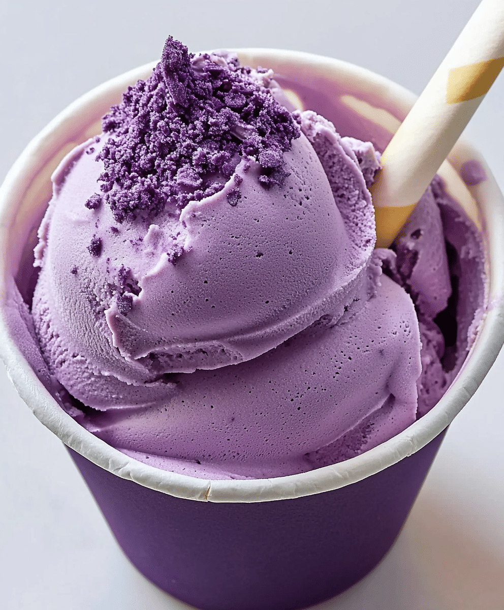 Ube Coconut Soft Serve