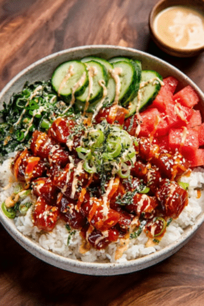 Watermelon Poke Bowl