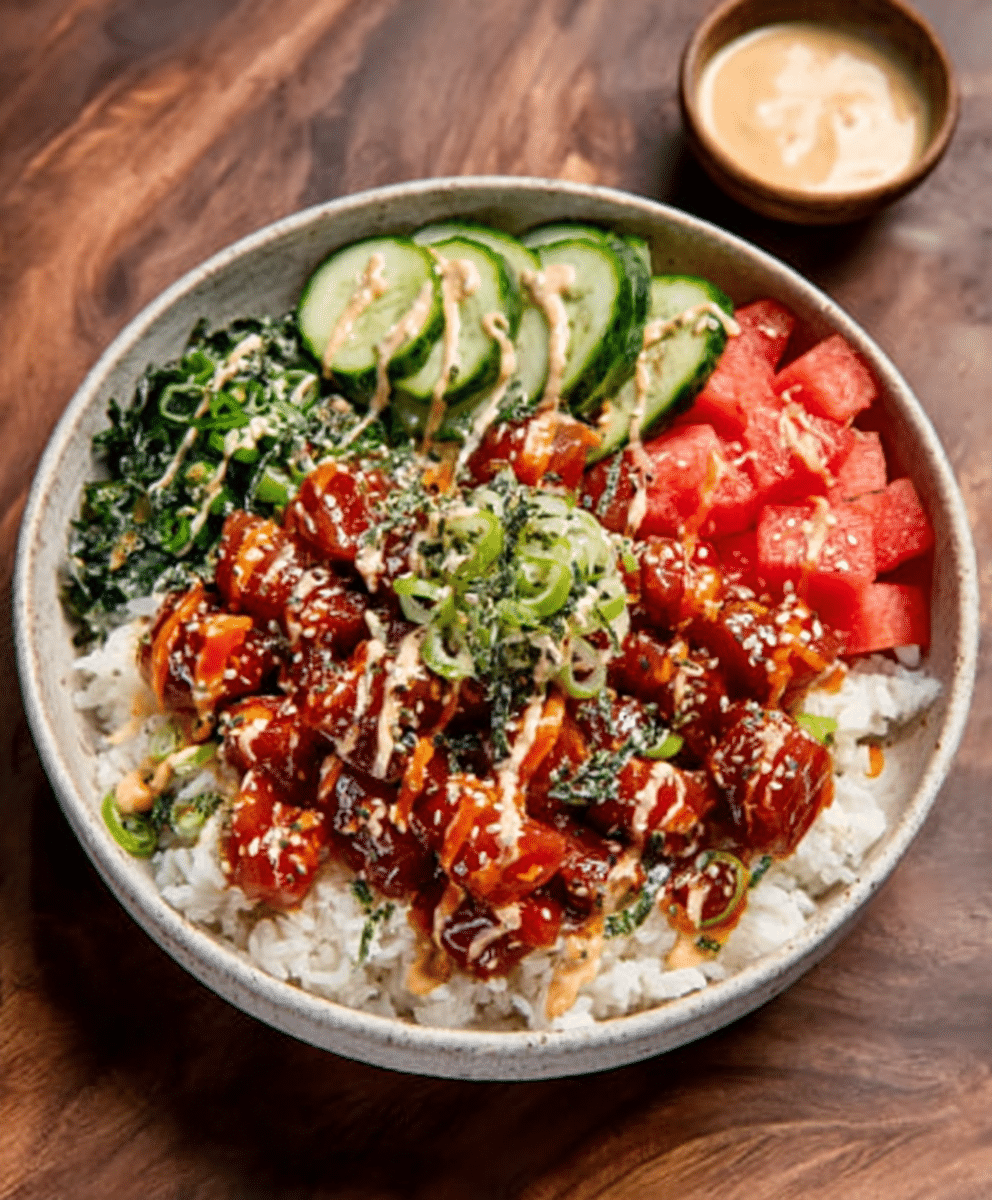 Watermelon Poke Bowl