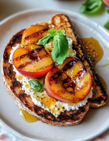 Whipped Feta & Grilled Nectarine Toast