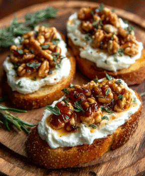 Whipped Ricotta Crostini