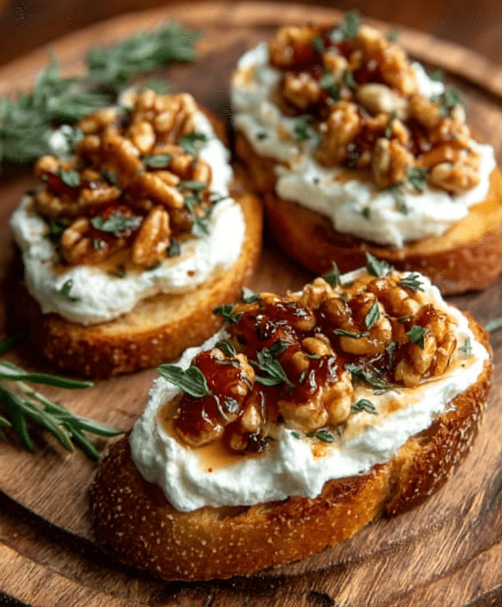 Whipped Ricotta Crostini