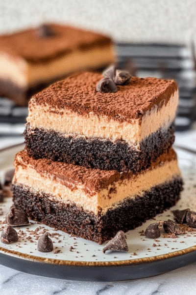 chocolate mousse brownies