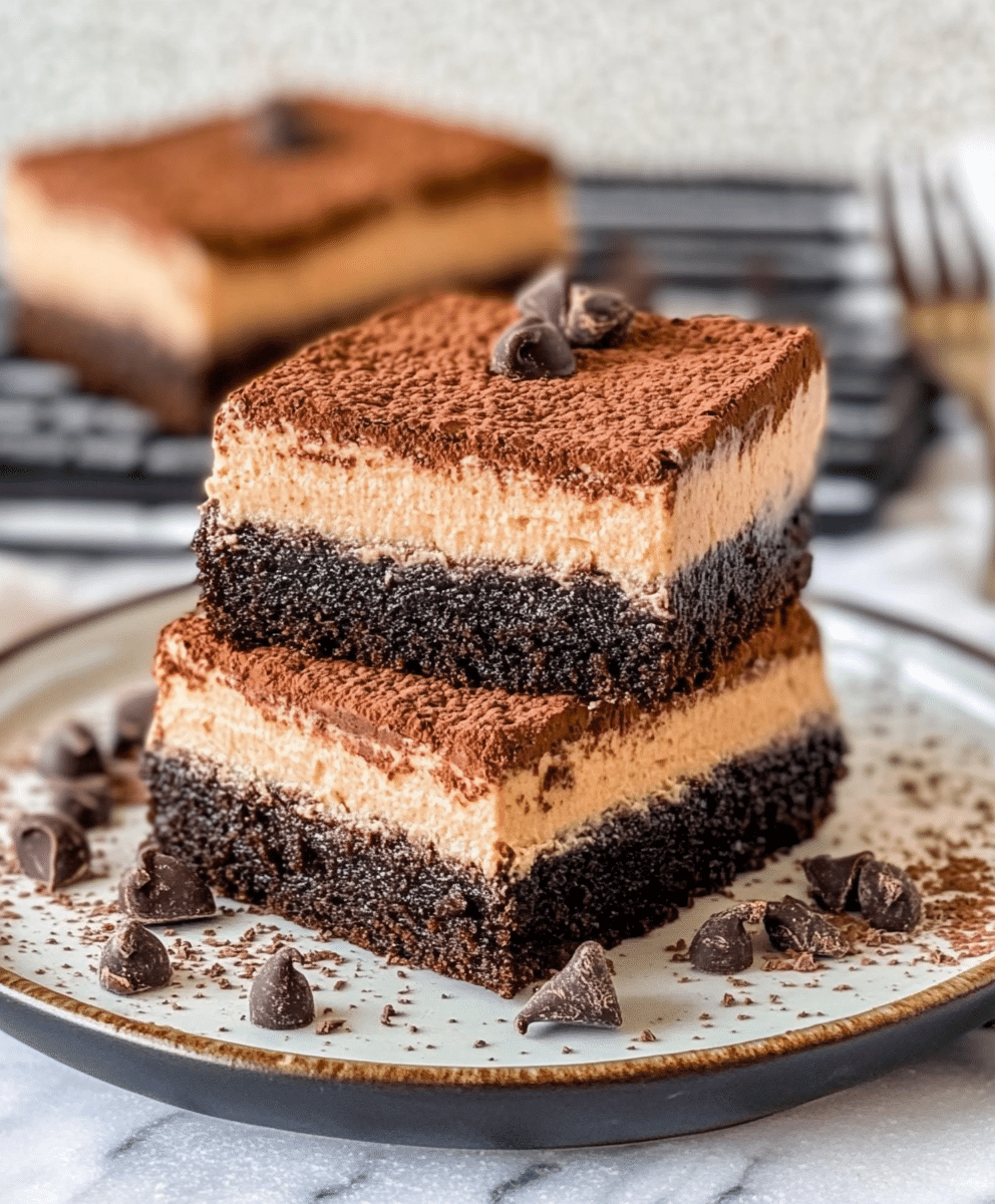 chocolate mousse brownies