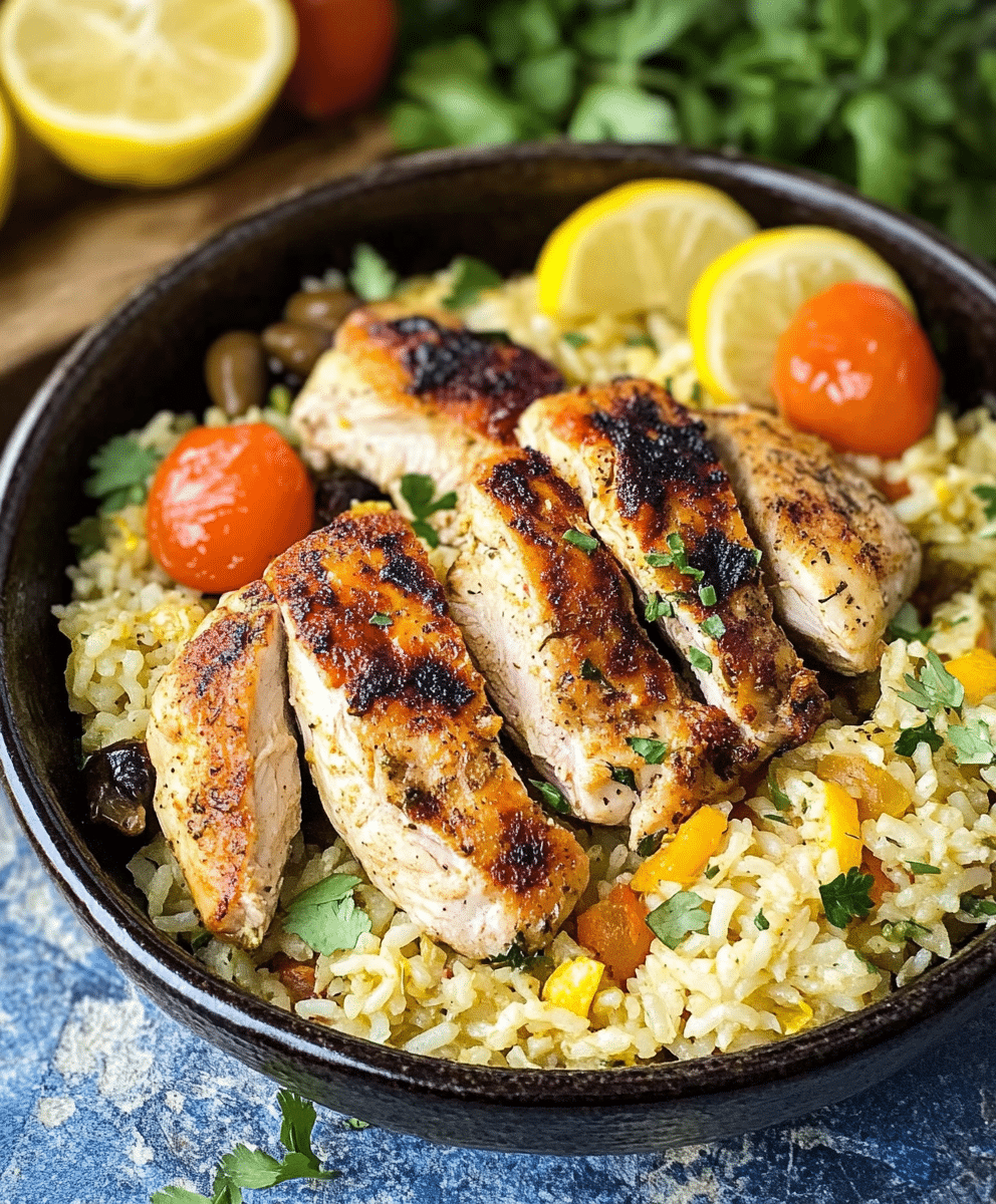 Greek Chicken and Lemon Rice: A Flavorful Dinner Delight! 3 greek chicken and lemon rice
