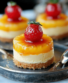 Mini pineapple upside-down cheesecakes are a must-try! 5 mini pineapple upside-down cheesecakes