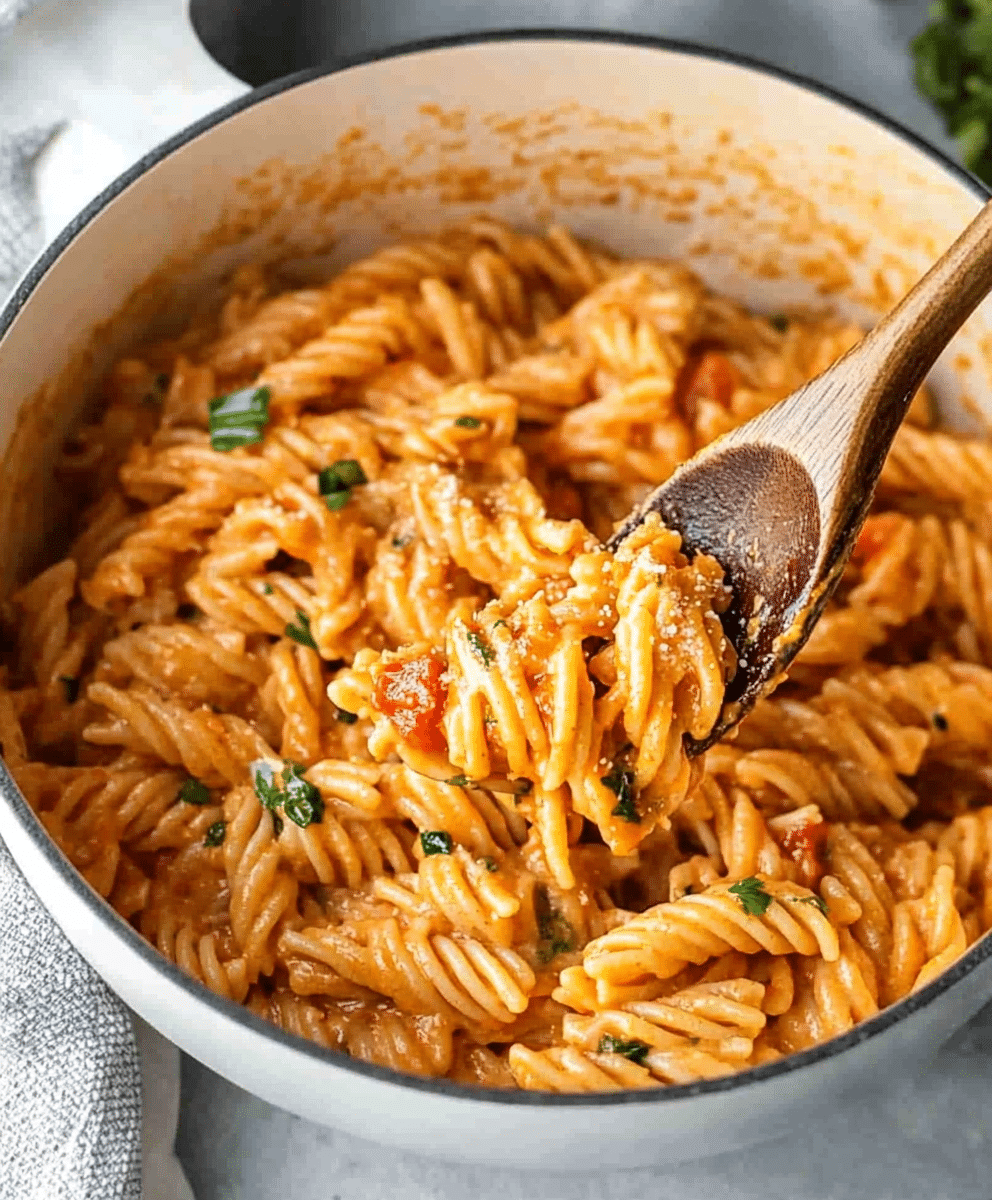 one pot creamy tomato pasta