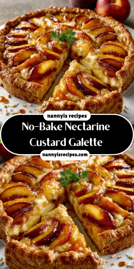 No-Bake Nectarine Custard Galette: A Delightful Treat! 4 1 13