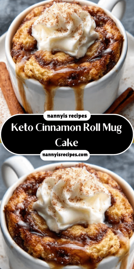 Keto Cinnamon Roll Mug Cake: A Guilt-Free Delight! 4 1 8