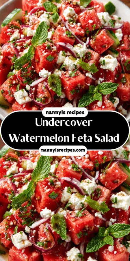 Undercover Watermelon Feta Salad: A Refreshing Delight! 4 12 2