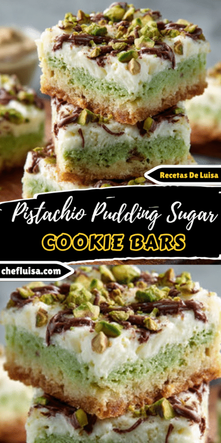 Pistachio Pudding Sugar Cookie Bars are a must-try! 4 12 3