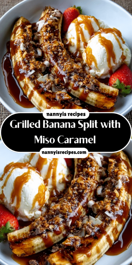 Grilled Banana Split with Miso Caramel: Try This Delight! 6 15 4
