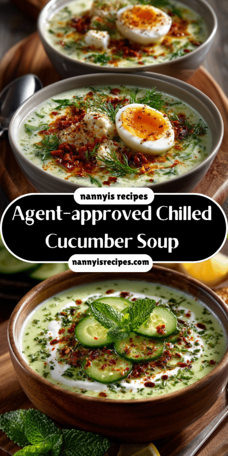 Agent-approved Chilled Cucumber Soup: Refresh Your Summer! 4 17 2