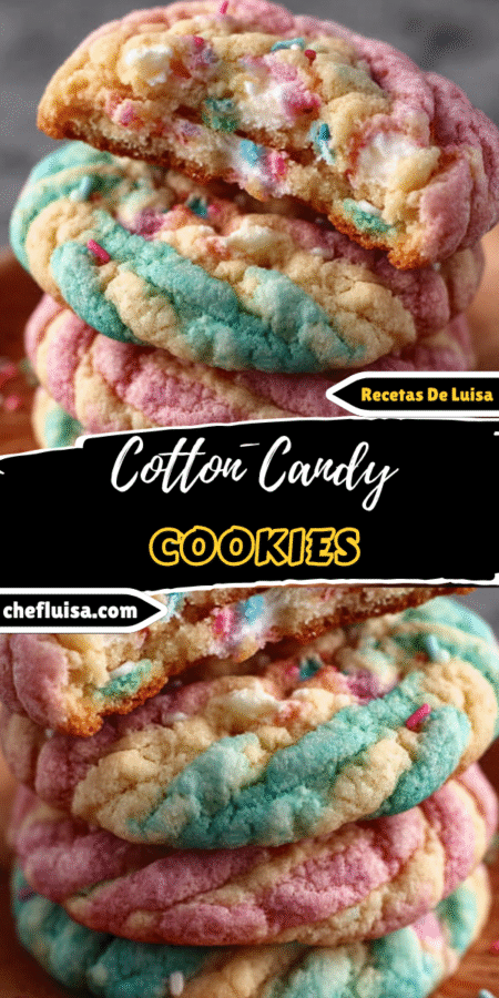 Cotton Candy Cookies: Delightfully Sweet and Fun to Bake! 4 19 2