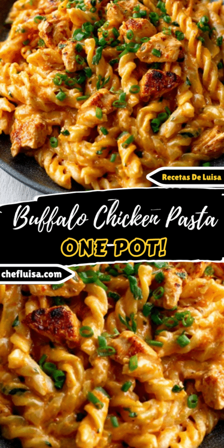 Buffalo Chicken Pasta - One Pot: Quick & Delicious Recipe! 4 2 10