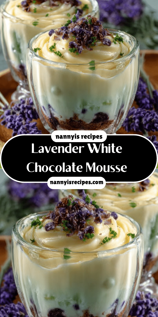 Lavender White Chocolate Mousse: Indulge in Blissful Delight! 4 20 1