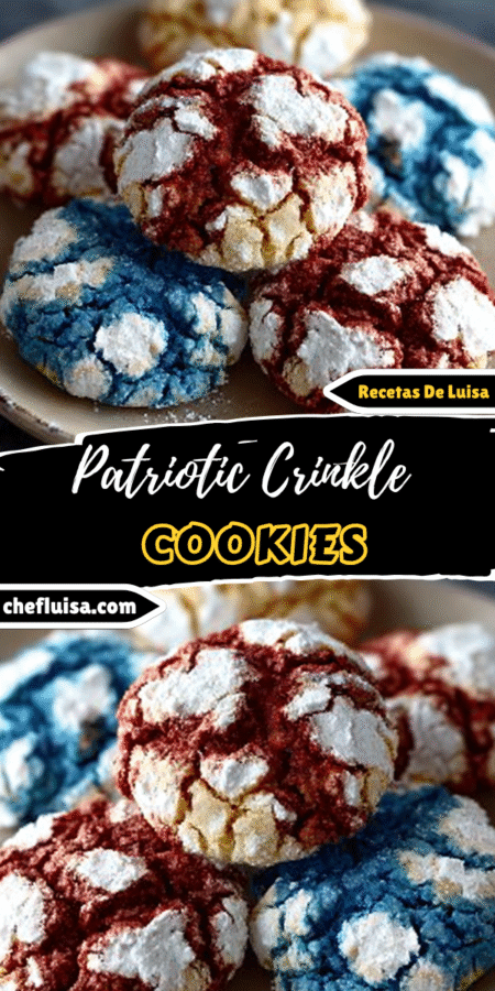 Patriotic Crinkle Cookies with a Butter-Rich Base: Discover the Twist! 4 21 2