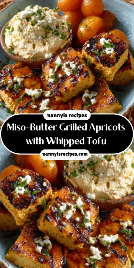 Miso-Butter Grilled Apricots with Whipped Tofu delight your taste buds! 6 3 11