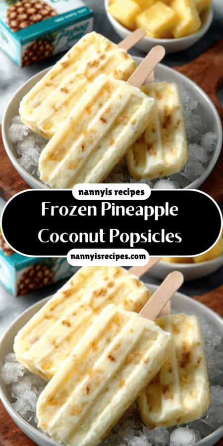 Frozen Pineapple Coconut Popsicles: Refreshing Summer Treat! 4 4 12