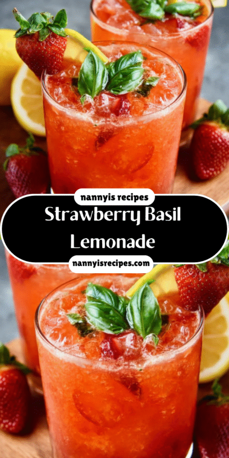 Strawberry Basil Lemonade: Refreshing Drink Recipe! 4 5 12