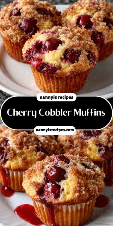 Cherry Cobbler Muffins: The Perfect Sweet Treat Recipe! 4 5 9