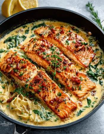 5-Ingredient Creamy Tuscan Salmon