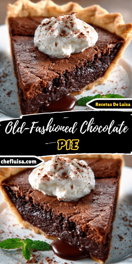 Old-Fashioned Chocolate Pie: A Deliciously Sweet Treat! 4 6 10