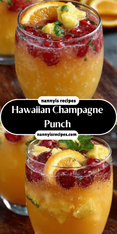 Hawaiian Champagne Punch: A Refreshing Tropical Delight! 4 6 9
