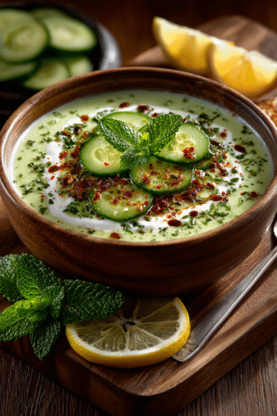 Agent-approved Chilled Cucumber Soup