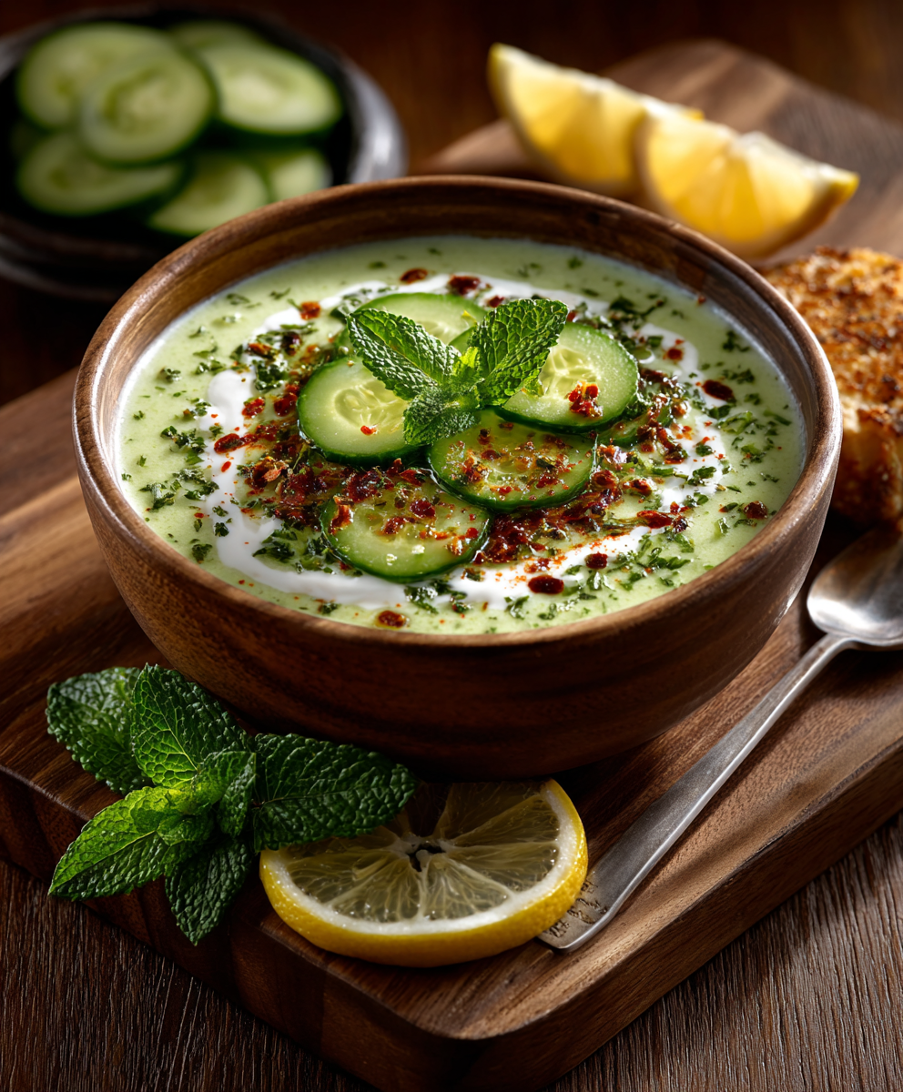 Agent-approved Chilled Cucumber Soup