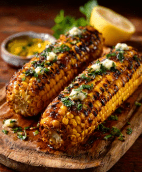 Black Garlic Butter Corn on the Cob