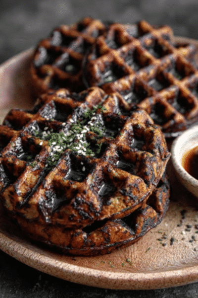 Black Sesame & Charcoal Chaffles