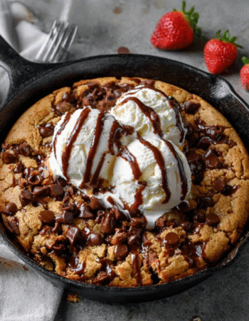 Brown Butter Chocolate Chip Cookie Skillet