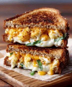 Buffalo Cauliflower Grilled Cheese