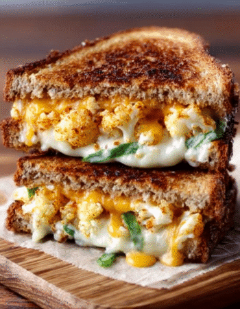 Buffalo Cauliflower Grilled Cheese