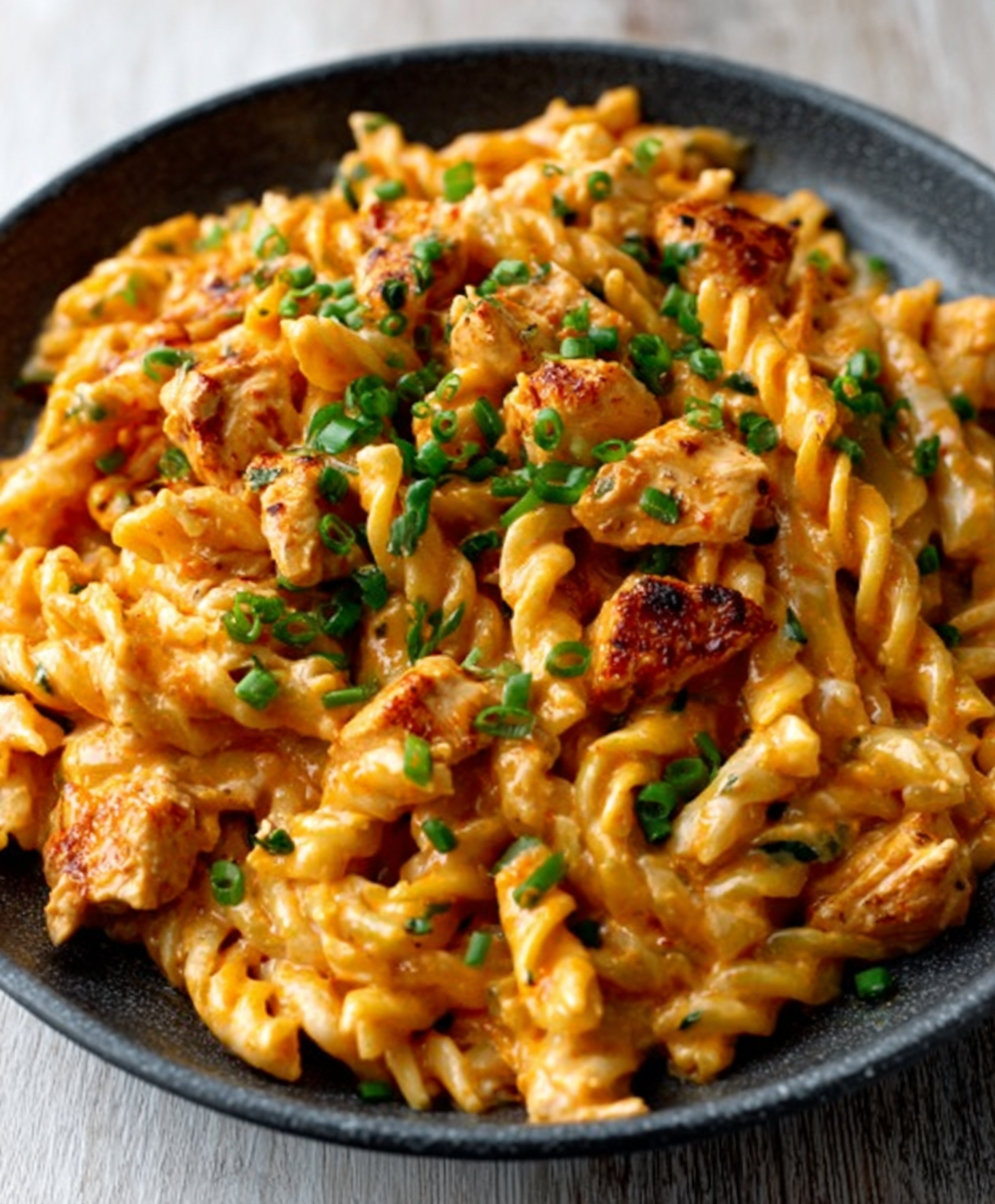 Buffalo Chicken Pasta - One Pot!