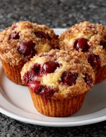 Cherry Cobbler Muffins