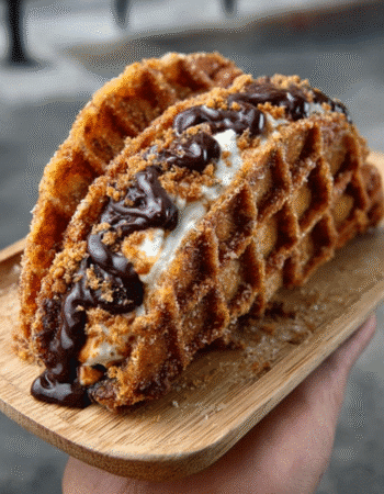 Churro Waffle Tacos