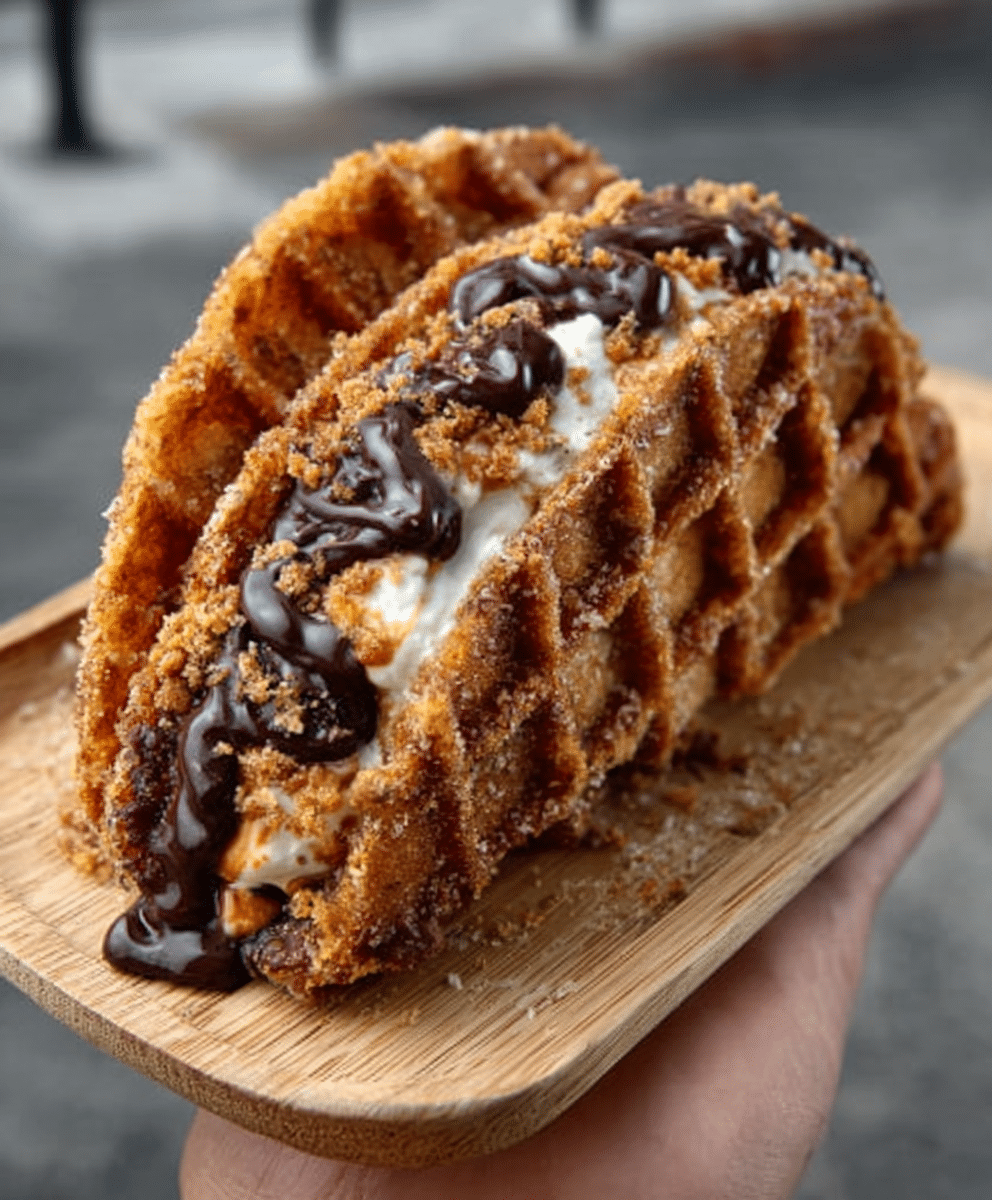 Churro Waffle Tacos: Indulge in a Sweet Twist! 3 Churro Waffle Tacos