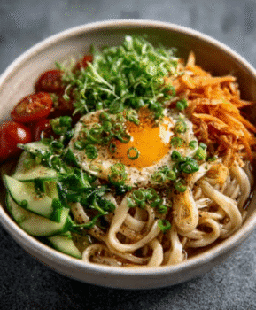 Cold Udon Noodles with Yuzu Kosho Dressing