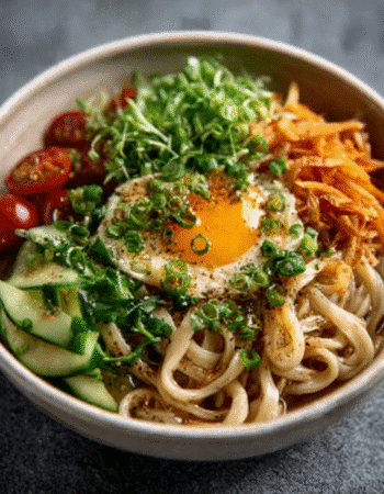 Cold Udon Noodles with Yuzu Kosho Dressing